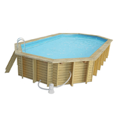 Long Wooden Swimming Pool