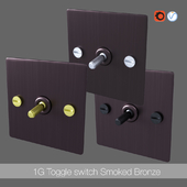 1G Toggle switch smoked bronze