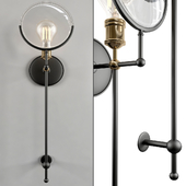 RH Gaslight Lens Sconce 3