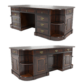 classic cabinet table in wood in patina
