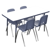 5 Piece Rectangular Activity Table & Chair Set