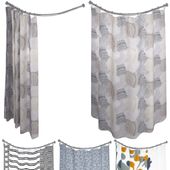 Crate and Barrel Shower Curtain collection 2