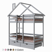 Childrens bunk bed EKO 2 lodge