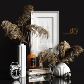 Decorative set with dry plants 2