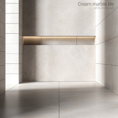 Cream marble tiles 2