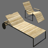 Roshults Garden Sun Chair & Garden Lounger