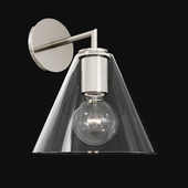 Utilitaire Funnel Shade Single Sconce Silver