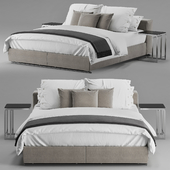 Flexform Groundpiece slim bed