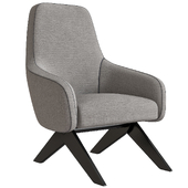 MARLON Fabric armchair By poliform design Vincent Van Duysen