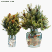 Branches in vases 30 : Red Candle