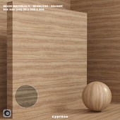 Wood / cypress material (seamless) - set 81