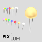OM Точечные светильники PIXLED - пиксели c PIXCAP колпачками Ball 1/2 "Звездное небо" для токопровдящих панелей PIXLUM