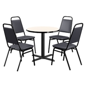 Square Breakroom Table and Chair Set