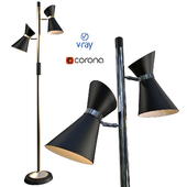 CAMERON, floor lamp model from Dainolite, USA.