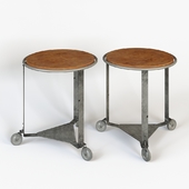 Bakers Rack Spin Lamp Table
