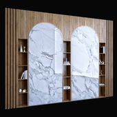 Wood & Marble Shelf 1