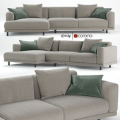 Nevyll sofa by Ditre italia 335x150 cm