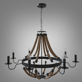 Hanging chandelier MARSIGLIA A8956LM-8BK