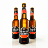 Classic Estrella Galicia Beer Bottle