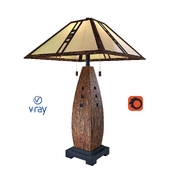 Fulton Table Lamp, модель настольного светильника от компании Quoizel, USA.