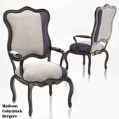 Michael & Madison Colorblock Bergere Chair