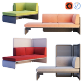 Coalesse - Lagunitas Lounge System Corner Sofa