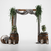 Wedding arch with flowers 3701