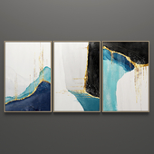Triptych paintings set 91