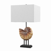 Newell Shell 28" Table Lamp Set