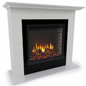 Fireplace Royal Flame Suite Alabaster with Fireplace Vision 23 Led Fx