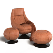 De Sede DS166 Leather Lounge Chair