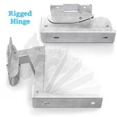 Hinge for appliances - rigged