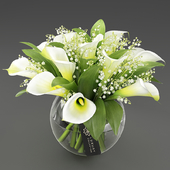 Callas and lilies of the valley