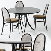 Gebrueder Thonet Vienna - Table and Chair