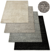 Iman Solid Hand-Knotted Wool Rug RH Collection