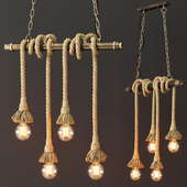 Loft style pendant lamp (4 Edison lamps)