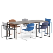ARCO Frame chair and Slim table