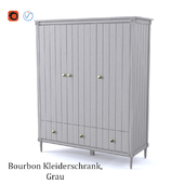 Bourbon Kleiderschrank, Grau