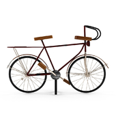 Metal and Wood Model Bicycle