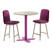 Koln bar stools with Croix table BY MOBLIBERICA