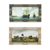 Classic baguette, a frame for framing paintings and mirrors