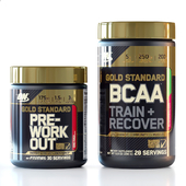 Golad standard bcaa & pre-workout Supplement Bottle