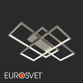 OM LED Ceiling Light Eurosvet 90177/3 Satin Nickel Direct