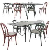Thonet chairs and table