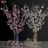 Cherry Blossom Sakura Flower Branch Vases