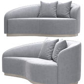 Interlude Dana Curved Sofa
