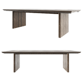 BALMAIN oak rectangular dining table RH