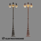 ОМ Уличный трехрожковый светильник на столбе Elektrostandard GL 3002F/3 Talli F/3