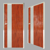 Wooden faux steel door