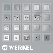 OM Sockets and Werkel switches (silver corrugated)